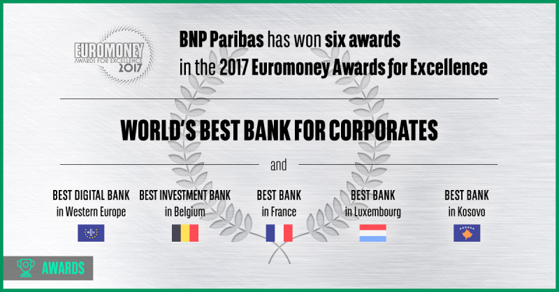 Euromoney определи БНП Париба за най-добра банка в корпоративния сегмент